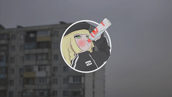 Gopnik, Anime, Anime Girls, Russland, HD-Hintergrundbild HD wallpaper