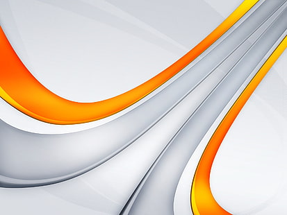 Turuncu Çizgili HD, soyut, 3d, turuncu, çizgili, HD masaüstü duvar kağıdı HD wallpaper