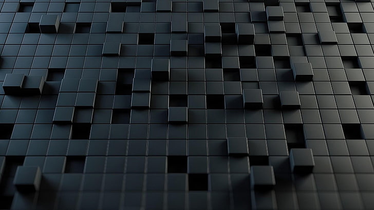 3d, blocos, quadrado, HD papel de parede