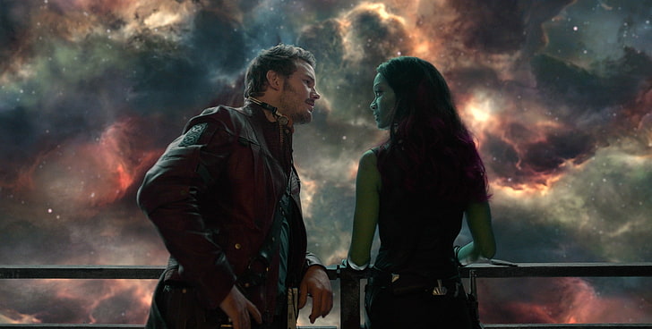 Gamora, Guardians Of the Galaxy, Star Lord, HD tapet