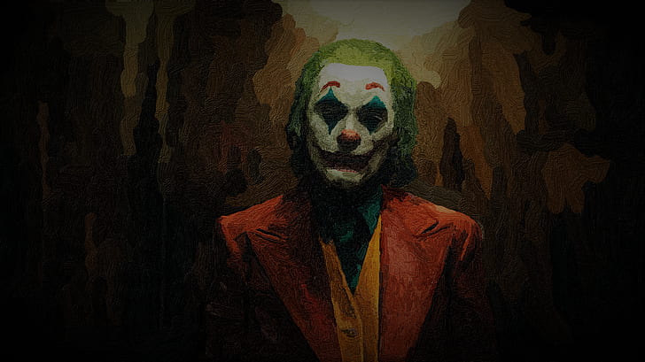 Joker (film 2019), Gotham City, pinceaux, Fond d'écran HD