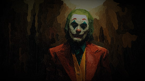  Joker (2019 Movie), Gotham City, paint brushes, HD wallpaper HD wallpaper