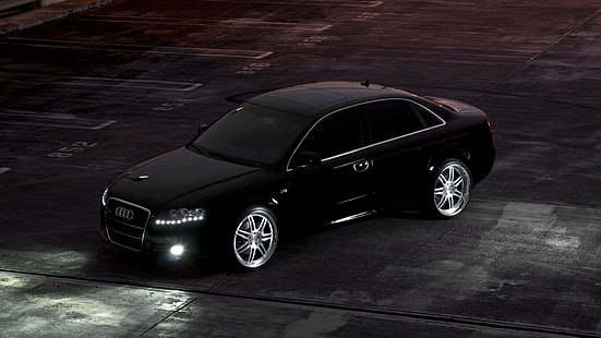 A4, schwarz Audi, HD-Hintergrundbild HD wallpaper