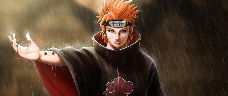 Naruto Shippuden Pain, carta da parati del personaggio, ultra-ampia, Naruto Shippuuden, Sfondo HD