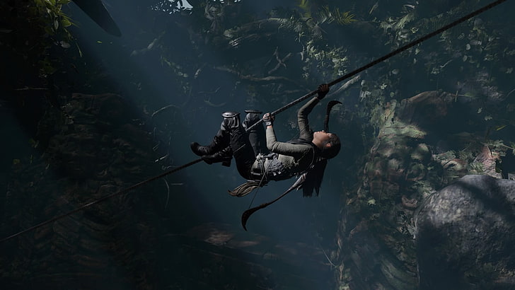 Shadow of the Tomb Raider, Lara Croft, PlayStation 4, videospel, HD tapet