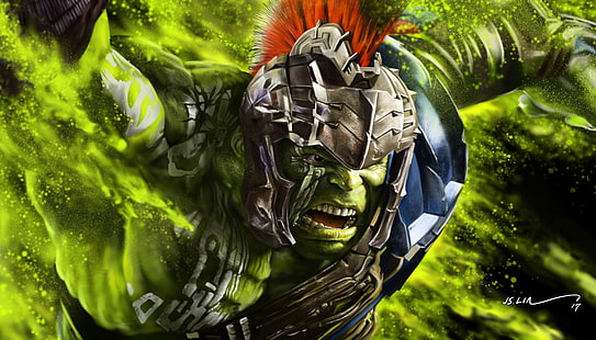 The Incredible Hulk digital wallpaper, Hulk, Thor Ragnarok, Artwork, HD, 4K, HD wallpaper HD wallpaper