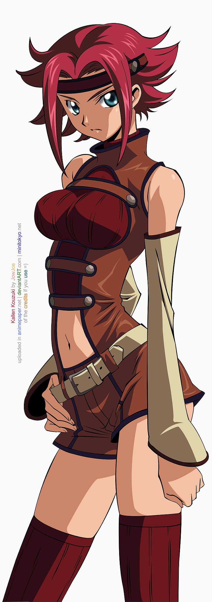 red haired female anime illustration, anime, Code Geass, redhead, Kallen Stadtfeld, HD wallpaper