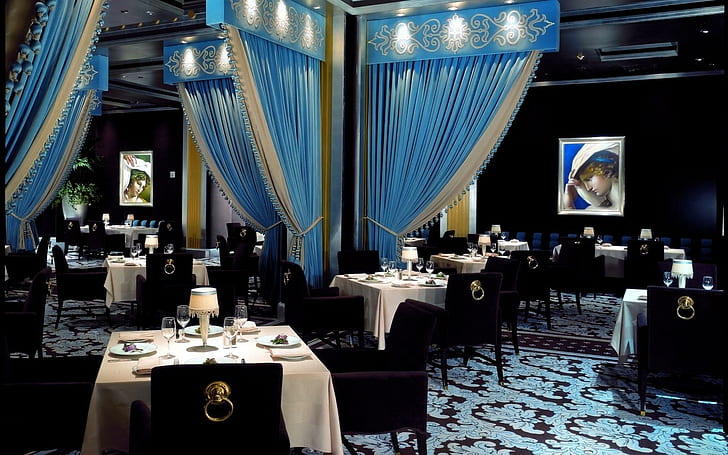 Restaurante elegante Sala de jantar, interiores, arquitetura, restaurantes, salas de jantar, elegante, natureza e paisagens, HD papel de parede
