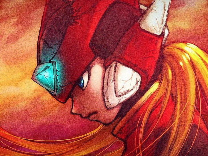 rote Rackman-Charakterillustration, Mega Man, Zero, Megaman Zero, HD-Hintergrundbild