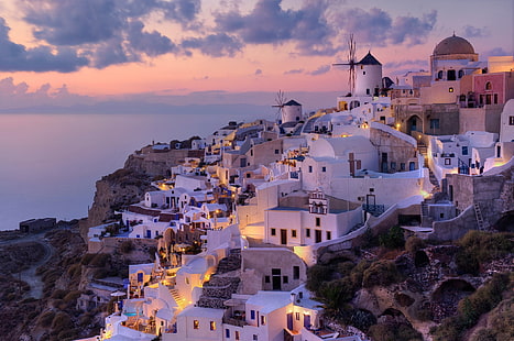 Santorini, Griechenland, Griechenland, Santorini, HD-Hintergrundbild HD wallpaper