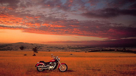 غروب الشمس honda motorbikes shadow 1920x1080 Motorcycles Honda HD Art، sunsets، Honda، خلفية HD HD wallpaper