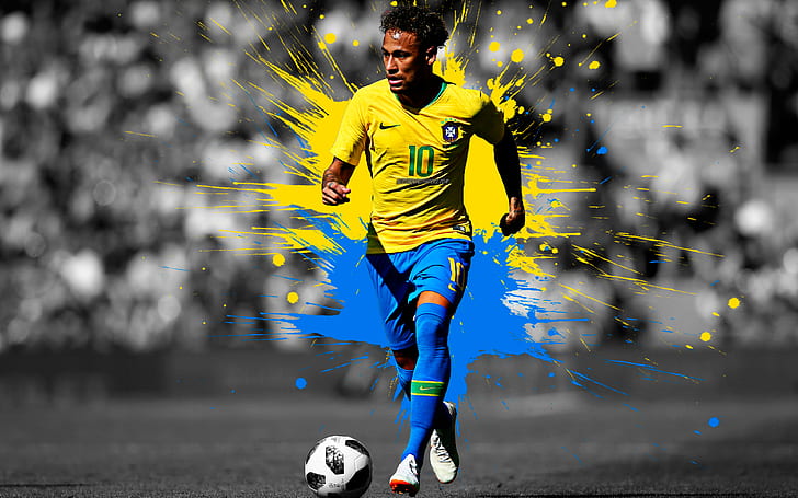 Piłka nożna, Neymar, Brazylijczyk, Tapety HD