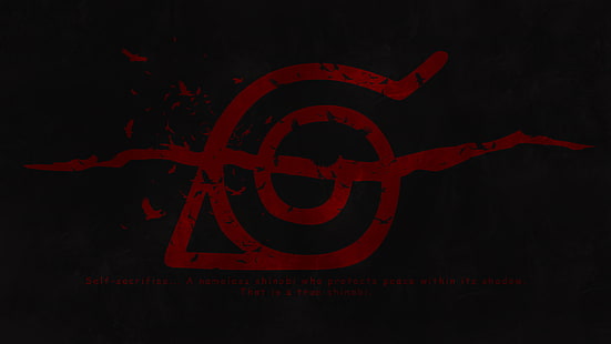 Naruto, Itachi Uchiha, Symbol, HD-Hintergrundbild HD wallpaper