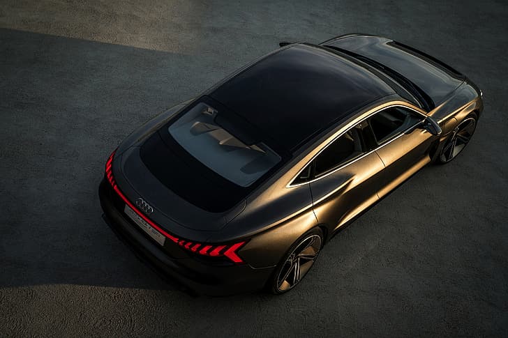 Audi, coupe, body, 2018, e-tron GT Concept, the four-door, HD wallpaper