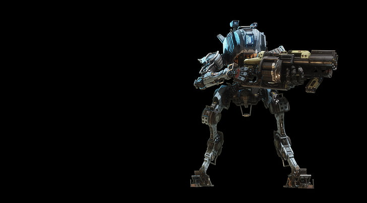 silver robot holding gun illustration, Ronin, Titan, Titanfall 2, 4K, HD wallpaper