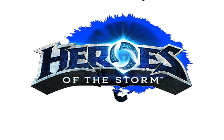 Logotipo Heroes of the Storm, heróis da tempestade, Blizzard Entertainment, HD papel de parede