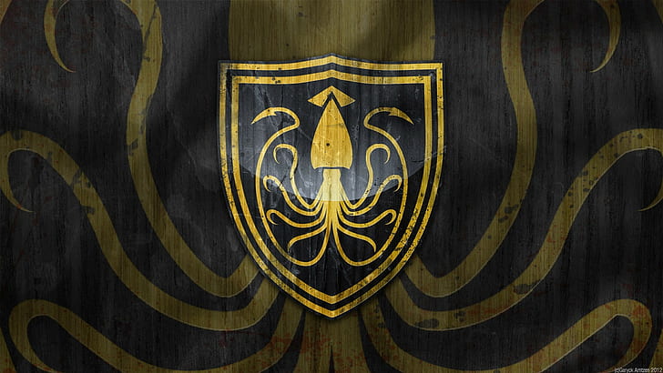 Shields, A Song of Ice and Fire, House Greyjoy, Game of Thrones, Fond d'écran HD