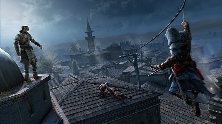 Assassin Creed poster, Assassin's Creed, Assassin's Creed: Revelations, Ezio Auditore da Firenze, assassins, HD wallpaper