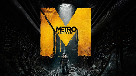 Metro Last Night logo, video games, Metro: Last Light, HD wallpaper HD wallpaper