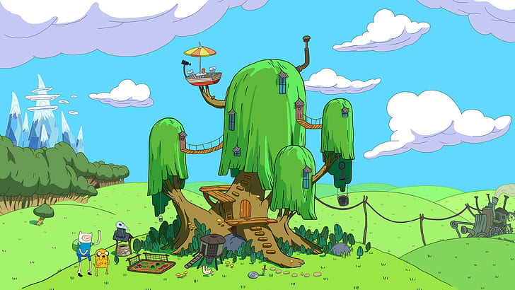 Landschaft, Adventure Time, Finn der Mensch, Jake der Hund, HD-Hintergrundbild