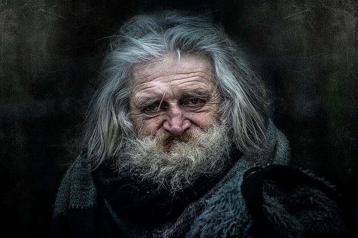 Menschen, Porträt, der alte Mann, HD-Hintergrundbild