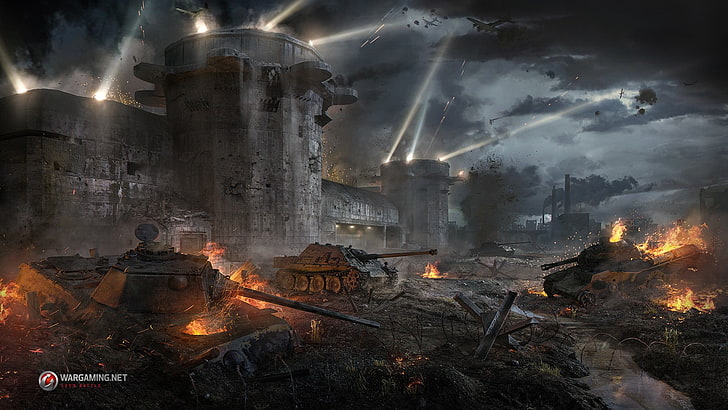 Wallpaper Perang Game, World of Tanks, tank, war, World War II, Wallpaper HD