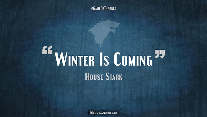Una canción de hielo y fuego, Benjen Stark, Bran Stark, Juego de tronos, Hodor, House Stark, Jon Snow, Ned Stark, cita, Sansa Stark, Se acerca el invierno, Fondo de pantalla HD