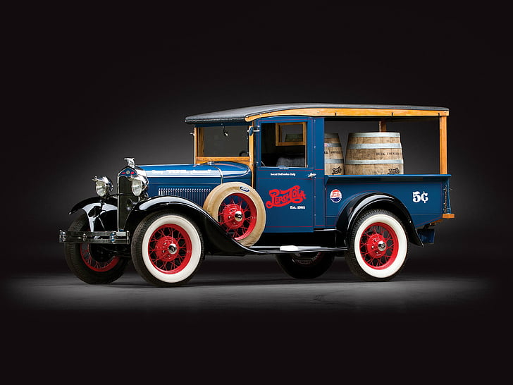 1930, Bier, Baldachin, Express, Ford, Modell A, Pickup, Retro, HD-Hintergrundbild