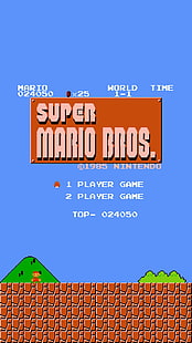 8, Bit, Nintendo, Pixel, Portrait-Anzeige, Retro-Spiele, Super Mario, Super Mario Bros., HD-Hintergrundbild HD wallpaper