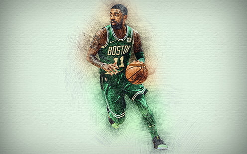 Basketbol, ​​Kyrie Irving, Boston Celtics, NBA, HD masaüstü duvar kağıdı HD wallpaper