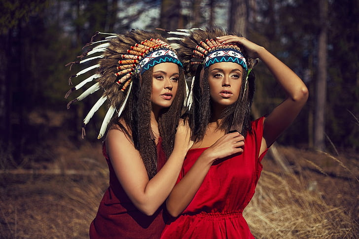 abbigliamento nativo americano donna, Sfondo HD