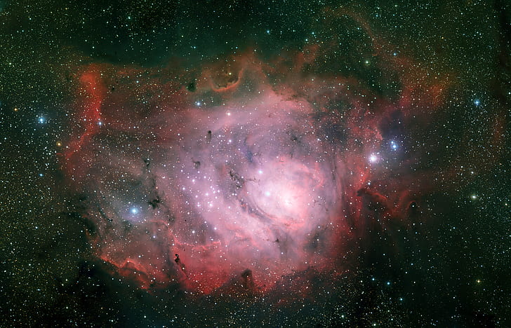 nebulosa, Laguna, Sagitário, constelação, NGC 6523, HD papel de parede