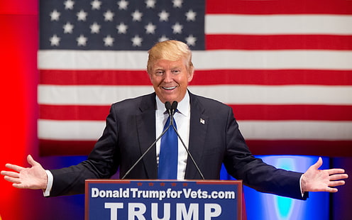 Donald Trump Der 45. Präsident der USA Wallpaper, Donald J. Trump, HD-Hintergrundbild HD wallpaper