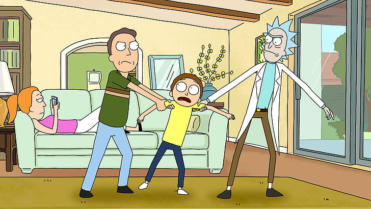 TV Show, Rick and Morty, Jerry Smith, Morty Smith, Rick Sanchez, Summer Smith, HD wallpaper