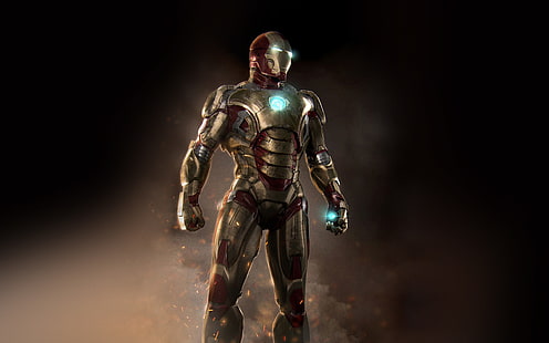 Ironman, герой, чудо, изкуство, илюстрация, HD тапет HD wallpaper