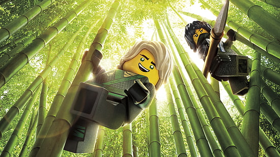 Tapeta Lego Ninjago, Nya, Lloyd, The Lego Ninjago Movie, 2017, Tapety HD HD wallpaper