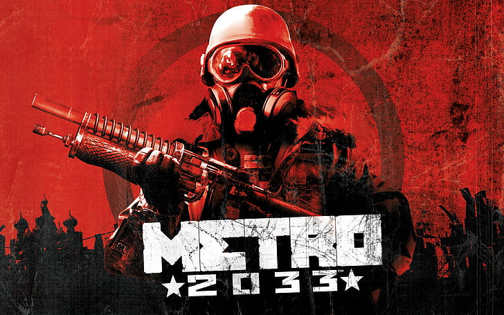 Метро 2033 Red HD, видеоигры, красный, метро 2033, HD обои