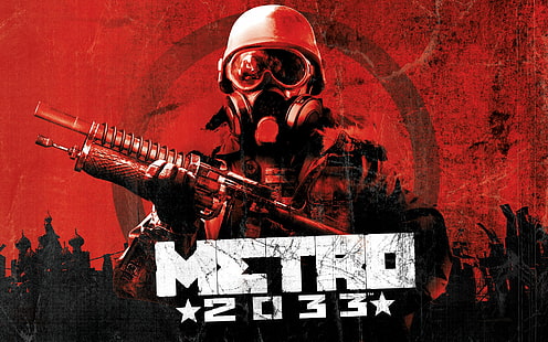 Метро 2033 Red HD, видеоигры, красный, метро 2033, HD обои HD wallpaper