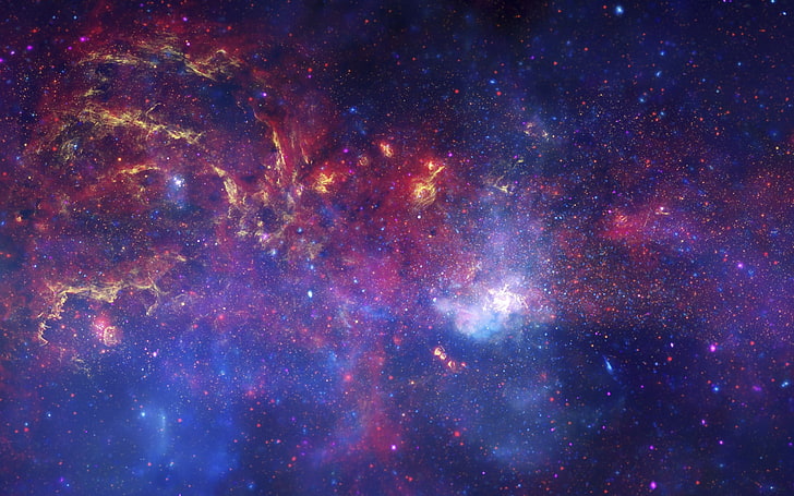 Galactic Evolution Vibrant Stellar-Space High Qual.., HD wallpaper