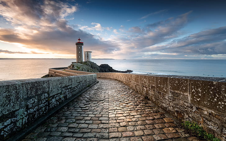 Leuchtturm, Bretagne, Jerez de Los Caballeros, HD-Hintergrundbild