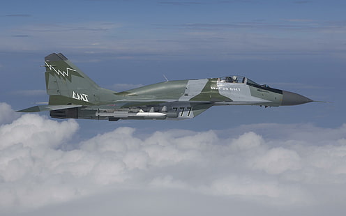 Mikoyan MiG-29, schwarzes Düsenflugzeug, Flugzeug, 2560 x 1600, Mikoyan, Mig-29, Drehpunkt, HD-Hintergrundbild HD wallpaper