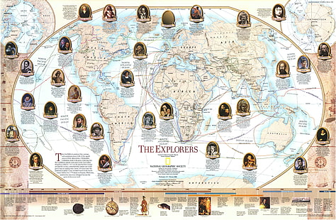 Das Explorers-Diagramm, Karte, HD-Hintergrundbild HD wallpaper