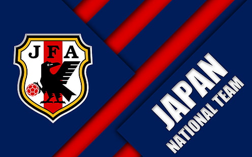 Fotboll, Japans fotbollslandslag, emblem, Japan, logotyp, HD tapet HD wallpaper