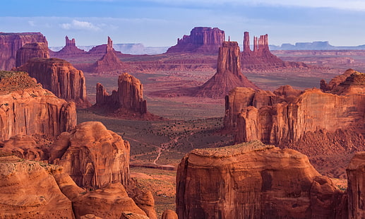 Долина монументов, штат Юта, песчаник Баттес, 4K, HD обои HD wallpaper