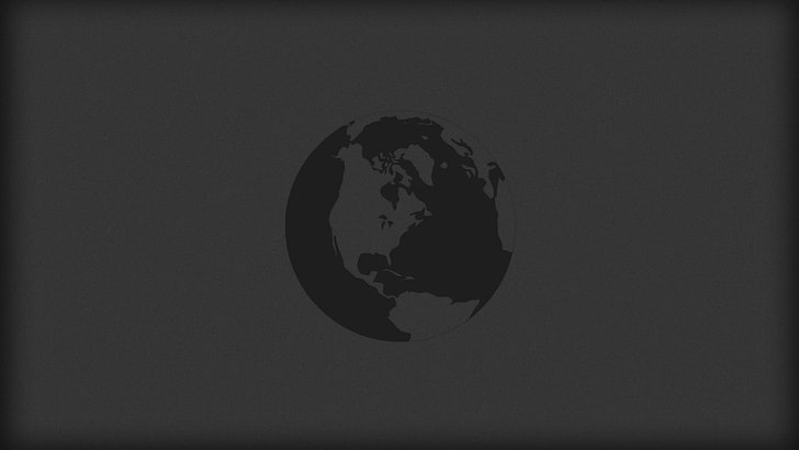 ilustración de luna, minimalismo, globos, mundo, Fondo de pantalla HD