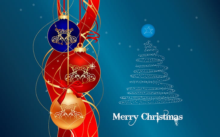 Широкоэкранный Merry Christmas, с Рождеством постер, широкоформатный, Christmas, Merry, HD обои