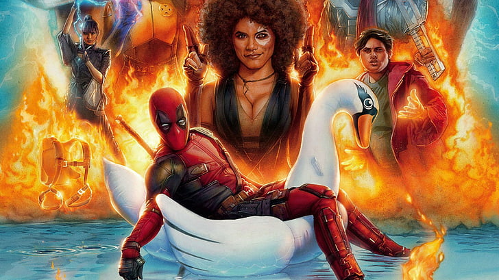 Film, Deadpool 2, Deadpool, Domino (Marvel-Comics), Zazie Beetz, HD-Hintergrundbild