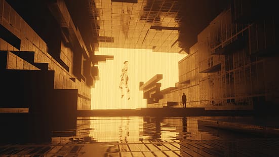 Blade Rrunner, Blade Runner 2049, dijital sanat, sanat eseri, dijital, HD masaüstü duvar kağıdı HD wallpaper