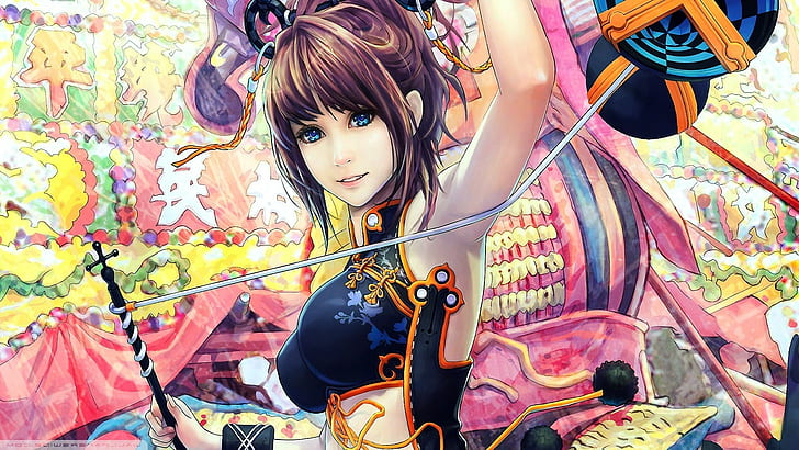 colorful anime anime girls original characters, HD wallpaper |  Wallpaperbetter