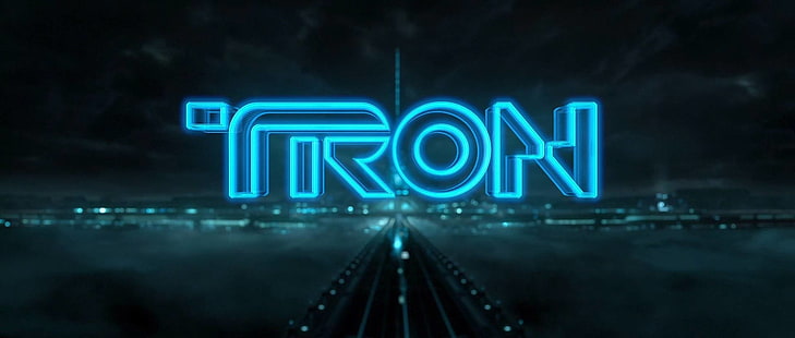 Tron 로고, Tron, TRON : 레거시, 디즈니, HD 배경 화면 HD wallpaper